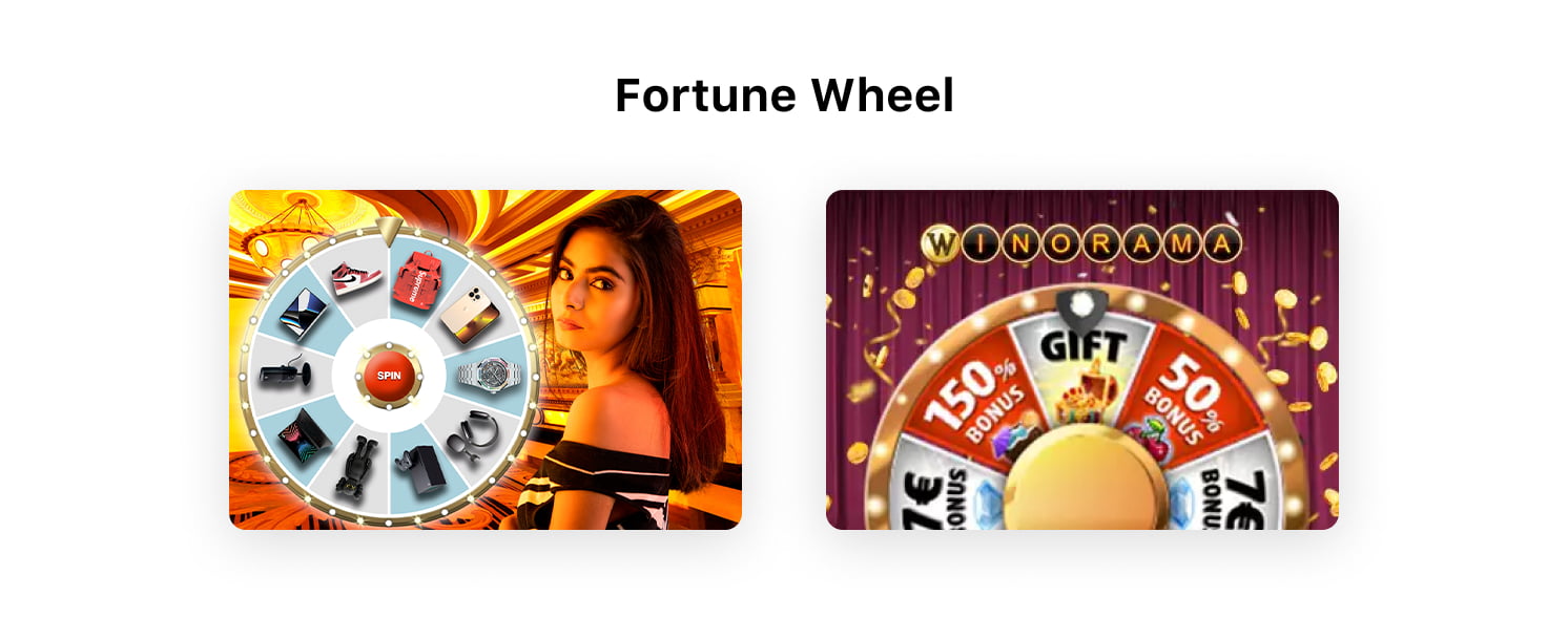 Fortune wheel for sweepstakes