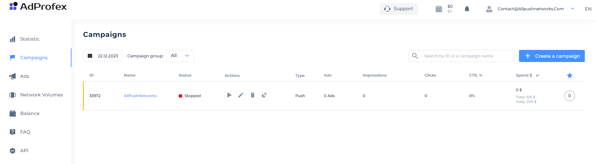 adprofex dashboard