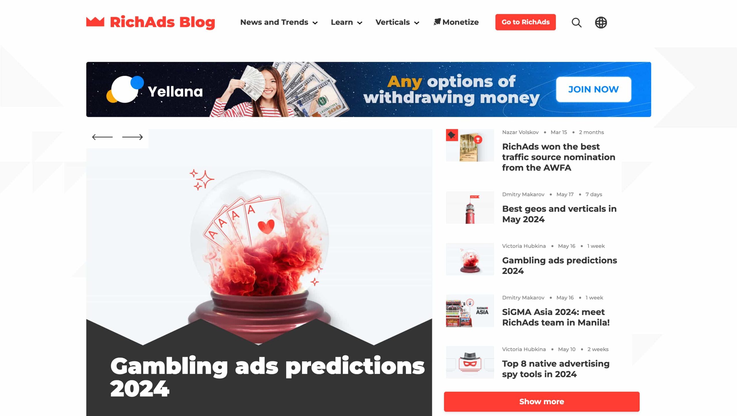 RichAds Blog for Affiliates