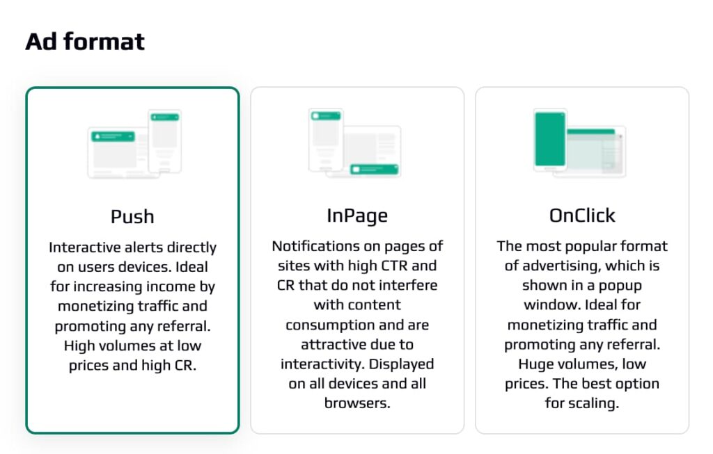 EpicAds ad formats