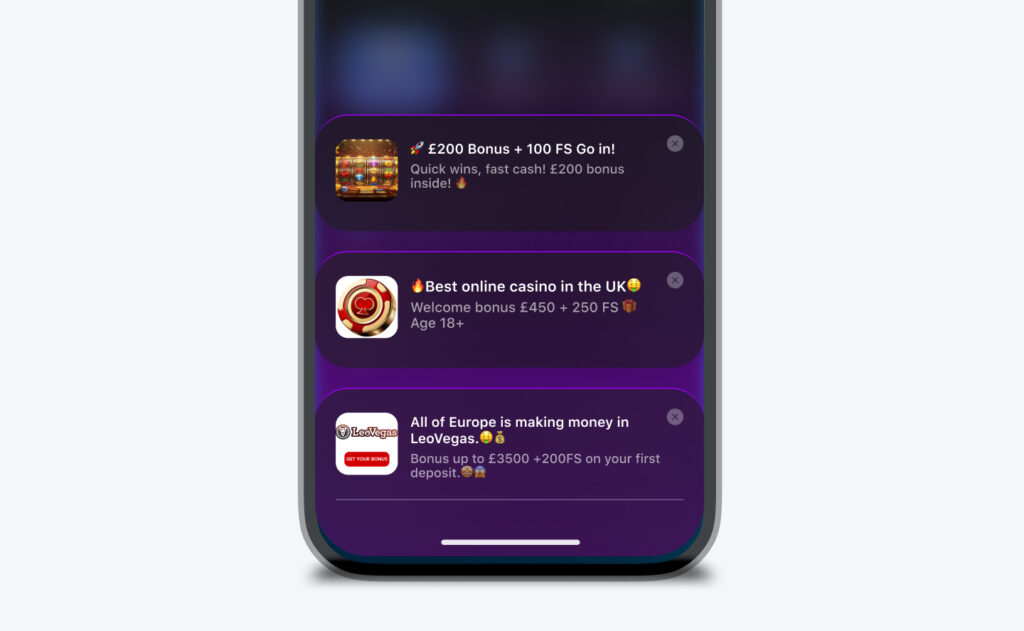 Example of Telegram Ads Creatives