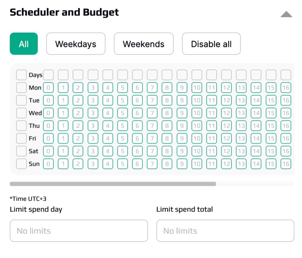 Schedule and budgets