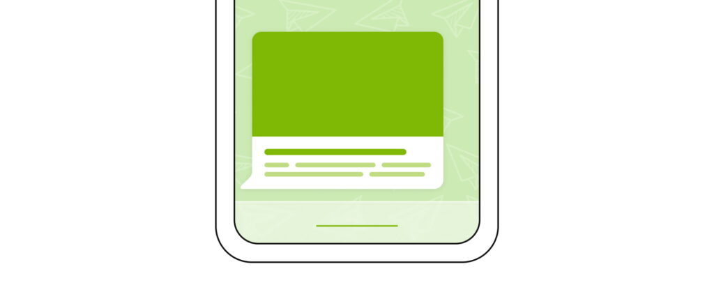 Telegram channel advertising posts