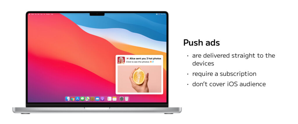 Push ads for Dating