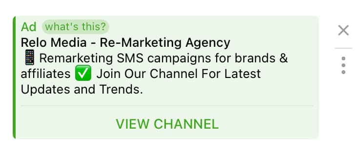 TG Sponsored Ad