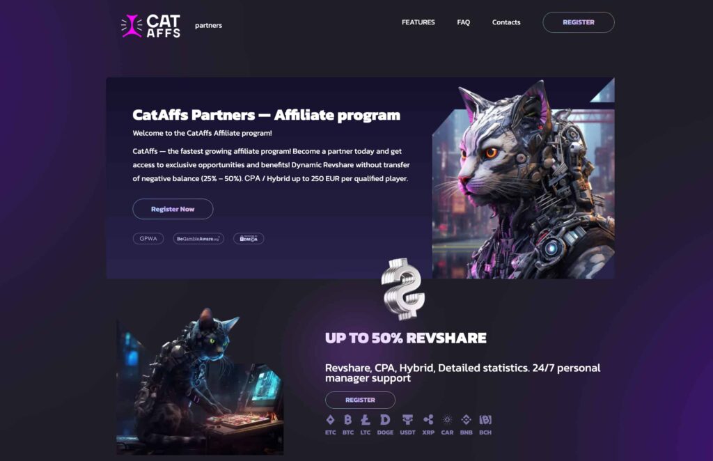 CatAffs CPA Casino Program
