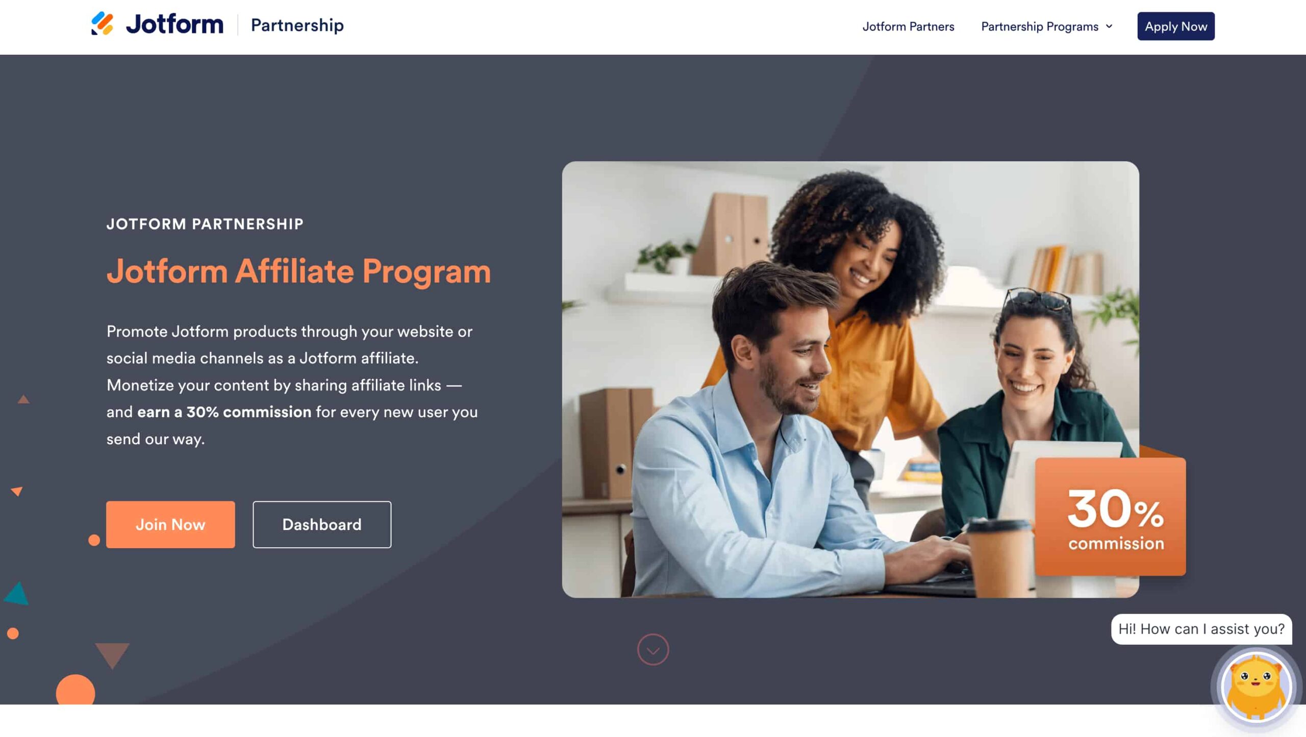 Jotform affiliate program