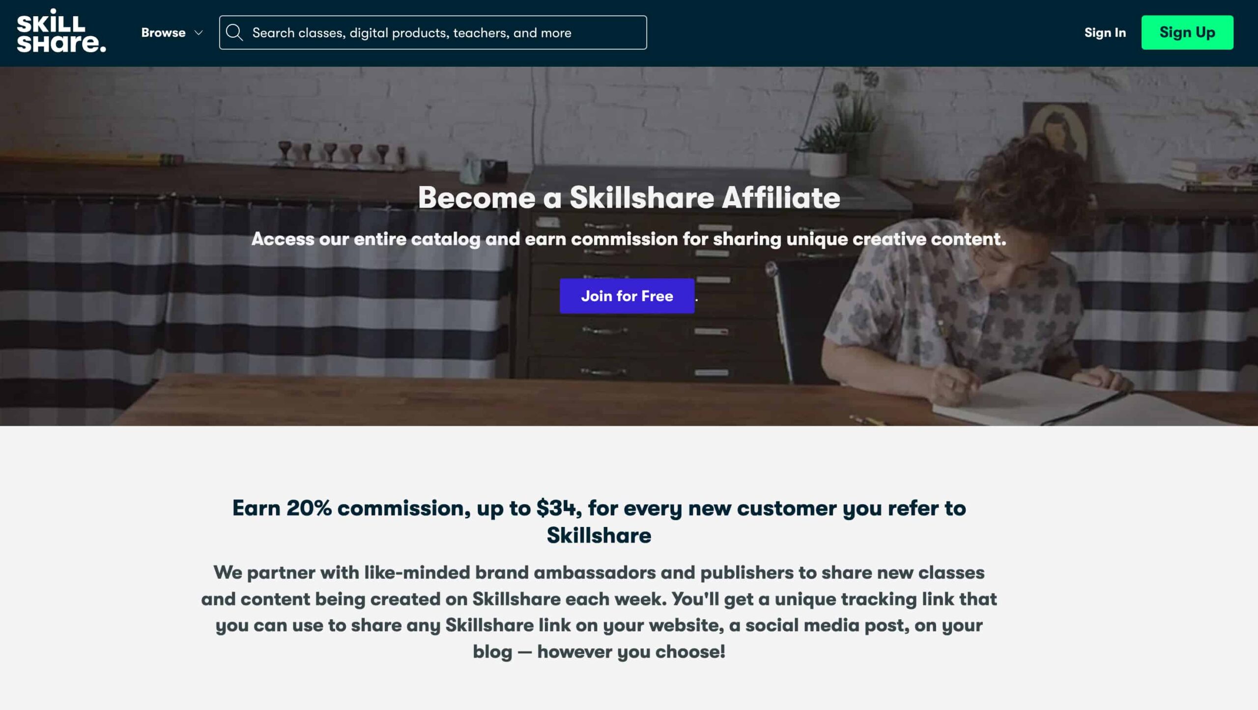 Skillshare affiliate