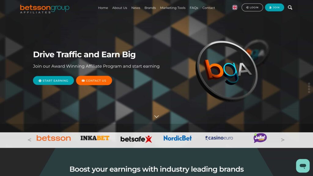 Betsson Group Affiliates
