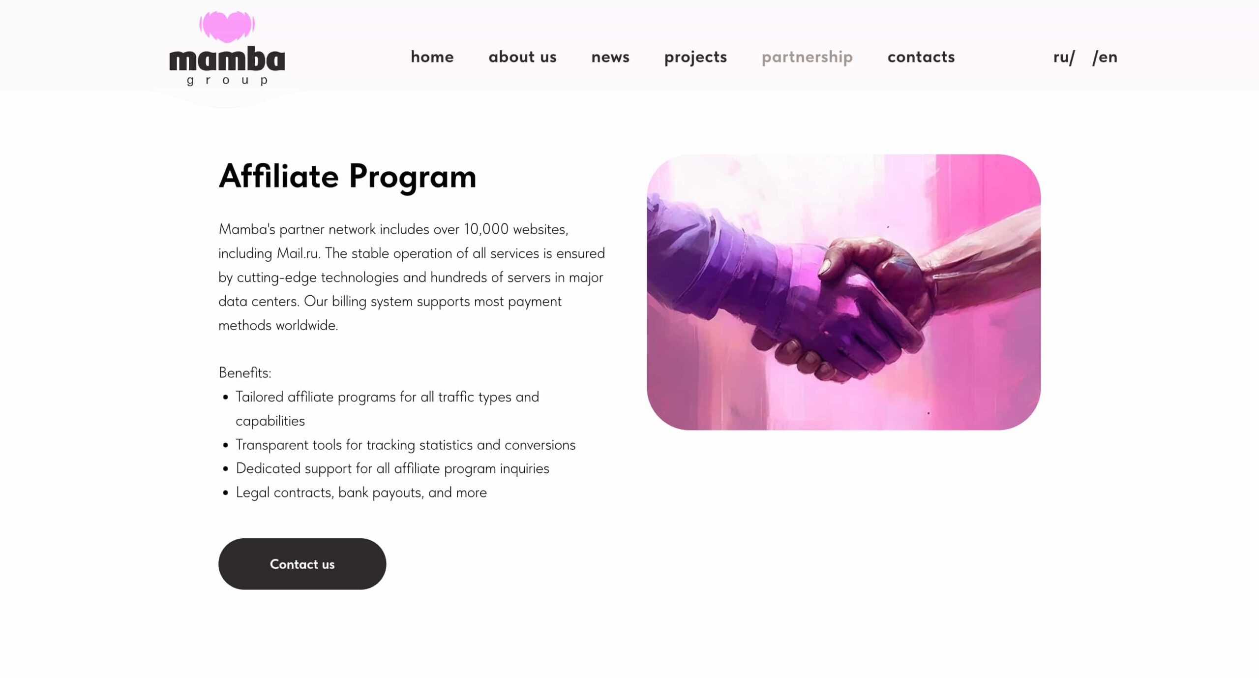 Mamba affiliate program