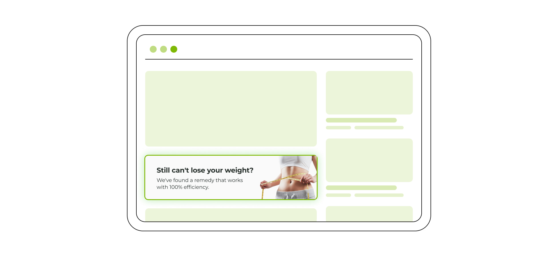 Native ads for Weight Loss Advertising
