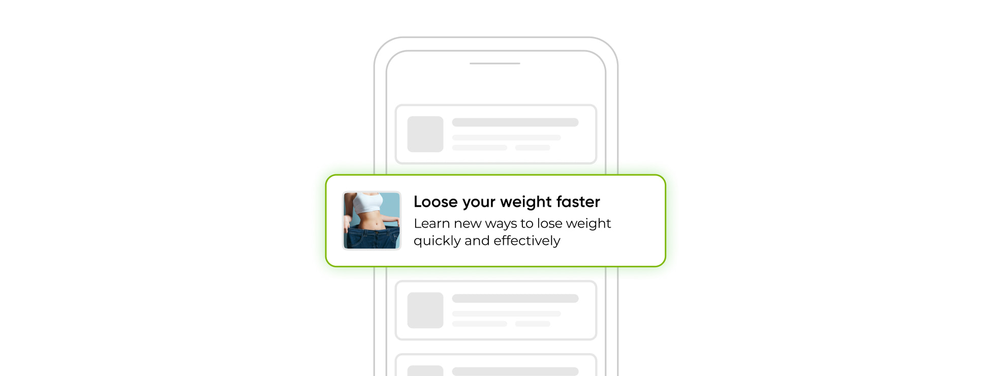 Push ads for Weight Loss Advertising
